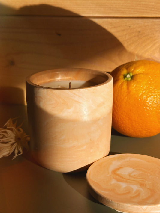 Vela ENTRE NARANJOS | Cáscara de Naranja y Flor de azahar